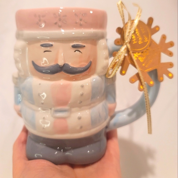 💕New Holly and Joy Pink Nutcracker Mug New With Tags Pinkmas mug Pink and blue - Picture 2 of 6